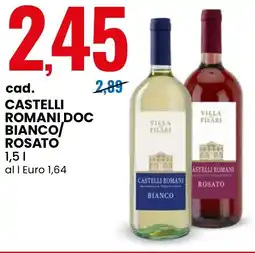 Eurospin Villa filari castelli romani DOC bianco rosato offerta