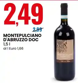 Eurospin Montepulciano d'abruzzo DOC offerta