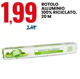 Eurospin AMO ESSERE Rotolo alluminio 100% riciclato, 20 M offerta