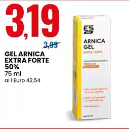 Eurospin ES gel arnica extra forte 50% offerta
