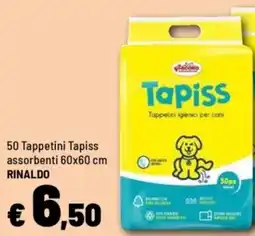 Iper La Grande 50 Tappetini Tapiss assorbenti 60x60 cm RINALDO offerta