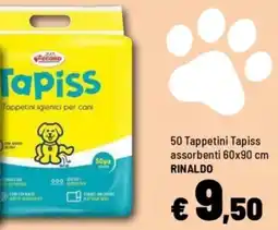 Iper La Grande 50 Tappetini Tapiss assorbenti 60x90 cm RINALDO offerta