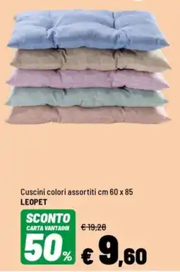 Iper La Grande Cuscini colori assortiti cm 60 x 85 LEOPET offerta