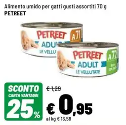 Iper La Grande Alimento umido per gatti PETREET offerta