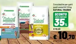 Iper La Grande Crocchettte per gatti NATURAL TRAINER offerta
