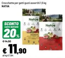 Iper La Grande Crocchette per gatti NATUA offerta