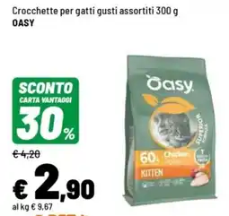 Iper La Grande Crocchette per gatti OASY offerta