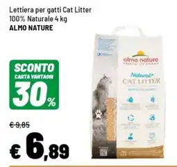 Iper La Grande Lettiera per gatti Cat Litter 100% Naturale ALMO NATURE offerta