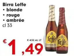 DeSpar Express Birra Leffe blonde rouge ambrée offerta