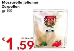 DeSpar Express Mozzarella julienne Zarpellon offerta