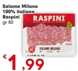 DeSpar Express Salame Milano 100% italiano Raspini offerta