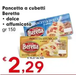 DeSpar Express Pancetta a cubetti Beretta dolce affumicata offerta