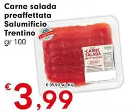 DeSpar Express Carne salada preaffettata Salumificio Trentino offerta