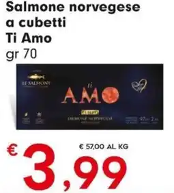 DeSpar Express Salmone norvegese a cubetti Ti Amo offerta