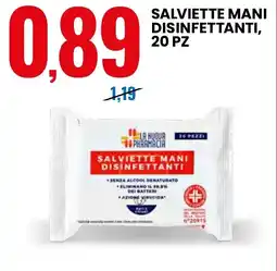 Eurospin Salviette mani disinfettanti, 20 pz offerta