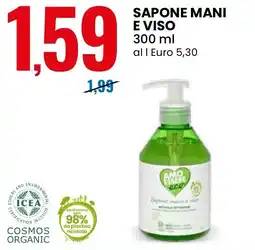 Eurospin Amo essere sapone mani e viso offerta
