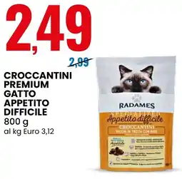 Eurospin Radames croccantini premium gatto appetito difficile offerta