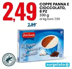 Eurospin Dolciando coppe panna e cioccolato offerta