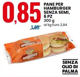 Eurospin Pane per hamburger senza semi offerta