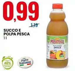 Eurospin Puertosol succo e polpa pesca offerta