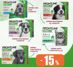 Elite Frontline combo cani medi 3 pipette offerta