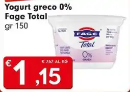DeSpar Express Yogurt greco 0% Fage Total offerta