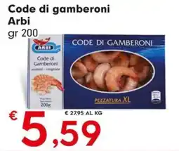 DeSpar Express Code di gamberoni Arbi offerta