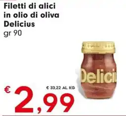 DeSpar Express Filetti di alici in olio di oliva Delicius offerta