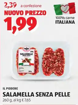 ALDI Il podere salamella senza pelle offerta