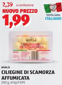 ALDI BONLA ciliegine di scamorza affumicata offerta