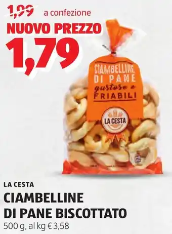 ALDI La cesta ciambelline di pane biscottato offerta