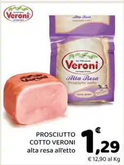 Conad PROSCIUTTO COTTO VERONI offerta