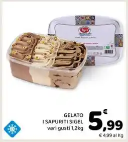Conad GELATO I SAPURITI SIGEL offerta