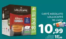 Conad CAFFÈ ASSOLUTO LOLLOCAFFÈ 90 cialde offerta