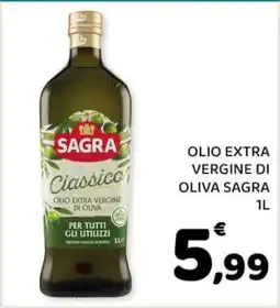 Conad OLIO EXTRA VERGINE DI OLIVA SAGRA 1L offerta