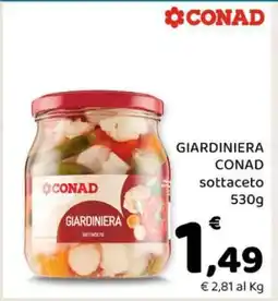 Conad GIARDINIERA CONAD sottaceto 530g offerta