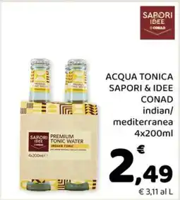 Conad ACQUA TONICA SAPORI&IDEE CONAD offerta