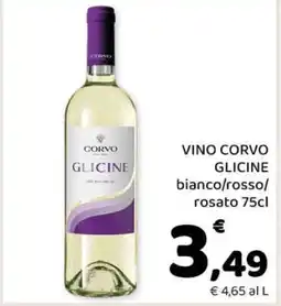 Conad VINO CORVO GLICINE offerta