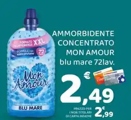 Conad Ammorbidente Concentrato Mon Amour offerta