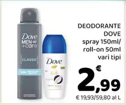 Conad DEODORANTE DOVE offerta