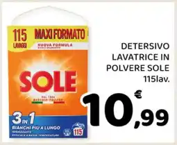 Conad DETERSIVO LAVATRICE IN POLVERE SOLE offerta