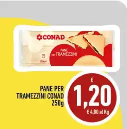 Conad Pane per Tramezzini Conad offerta