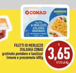 Conad FILETTI DI MERLUZZO D’ALASKA CONAD offerta