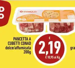 Conad Pancetta a cubetti CONAD offerta