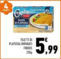 Conad Filetti di Platessa Impanati Findus offerta