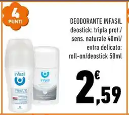 Conad Deodorante Infasil offerta