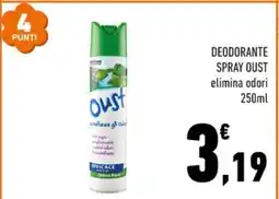 Conad DEODORANTE SPRAY OUST offerta