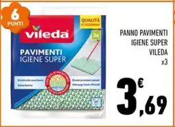 Conad PANNO PAVIMENTI IGIENE SUPER VILEDA x3 offerta