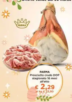 Coop PARMA PROSCIUTTO CRUDO DOP STAGIONATO 16 MESI ALL’ETTO offerta