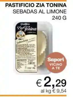 Coop PASTIFICIO ZIA TONINA SEBADAS AL LIMONE offerta